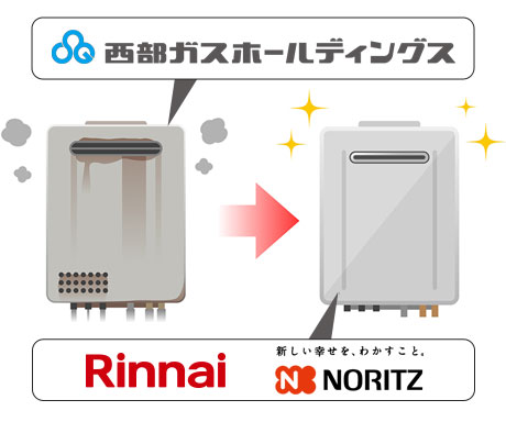 西部ガスのガス給湯器から交換 | 生活堂