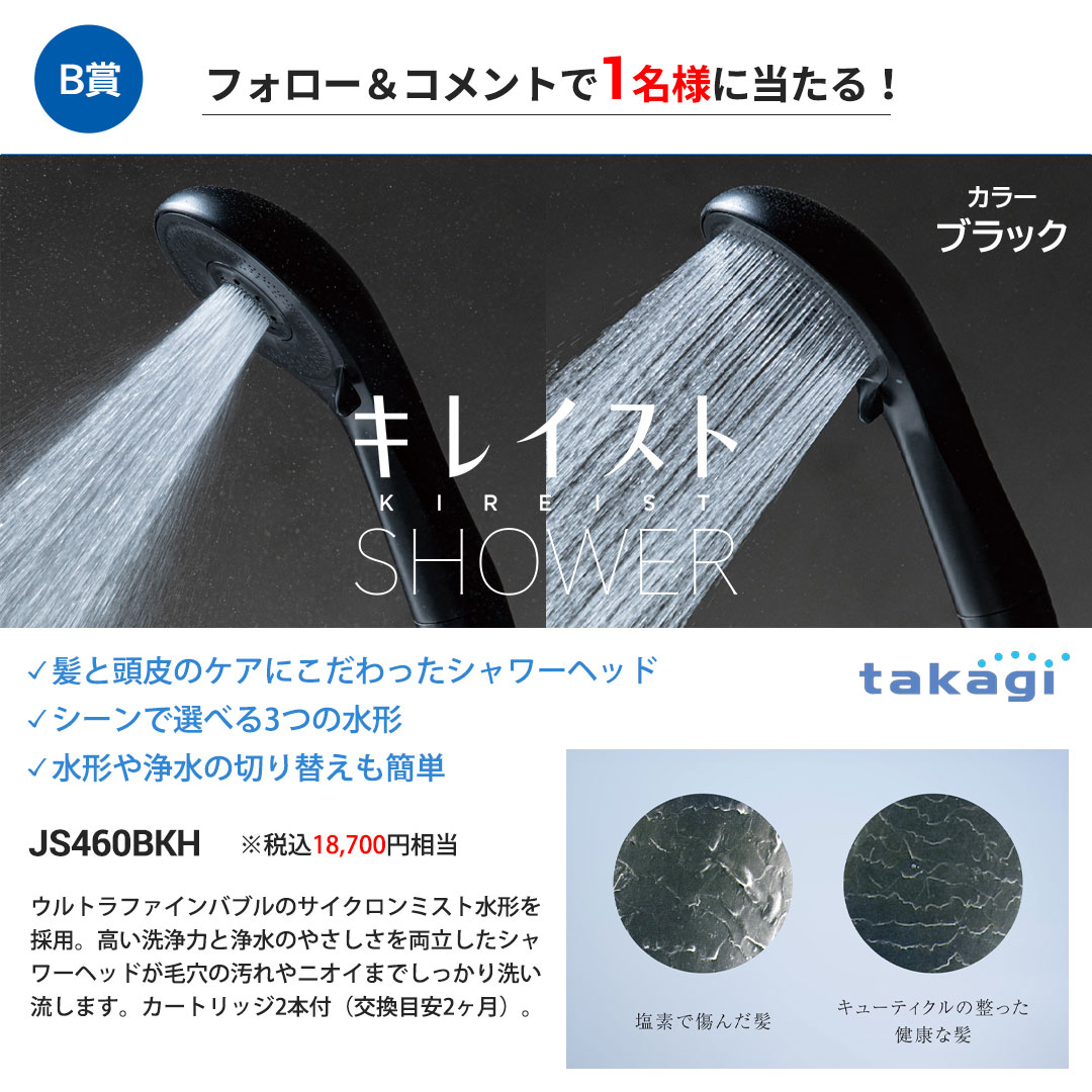 キレイストシャワーシリーズ ブラック