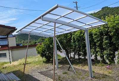 岐阜県川辺町 O様邸 カーポート施工事例01