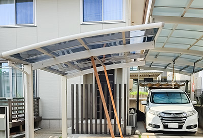 愛知県阿久比町 K様邸 カーポート施工事例01
