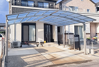 愛知県小牧市 E様邸 カーポート施工事例01