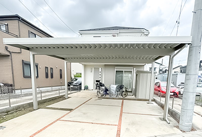 埼玉県松伏町 O様邸 カーポート施工事例01
