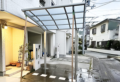大阪府大阪市 K様邸 カーポート施工事例01