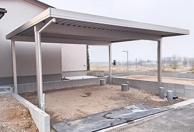 岐阜県可児郡御嵩町 F様邸 カーポート施工事例01