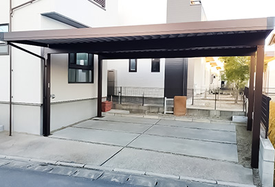 愛知県海部郡蟹江町 M様邸 カーポート施工事例01