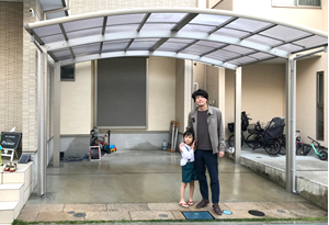 大阪府豊中市 T様邸 カーポート施工事例01