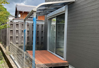 滋賀県大津市 N様邸 テラス屋根施工事例02