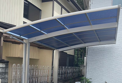 そららポートR(ラウンド屋根)タイプ 1台用設置写真