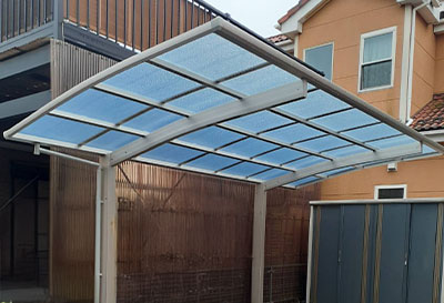 そららポートR(ラウンド屋根)タイプ 1台用設置写真