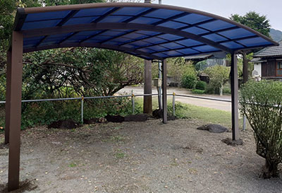 そららポートR(ラウンド屋根)タイプ 2台用設置写真