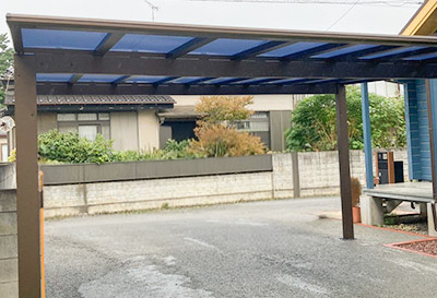 そららポートF(フラット屋根)タイプ　2台用設置写真