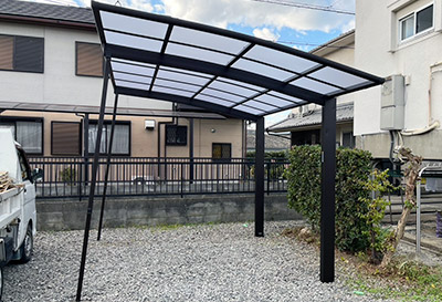 そららポートR(ラウンド屋根)タイプ 1台用設置写真