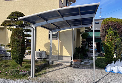 そららポートR(ラウンド屋根)タイプ 1台用設置写真