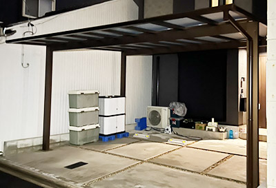 そららポートF(フラット屋根)タイプ　2台用設置写真