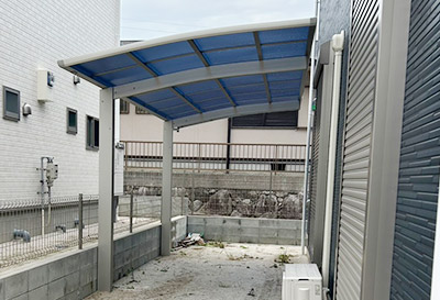 そららポートR(ラウンド屋根)タイプ 1台用設置写真