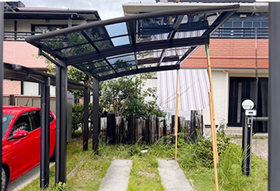 そららポートR(ラウンド屋根)タイプ 1台用設置写真