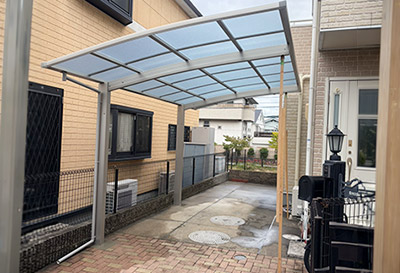 そららポートR(ラウンド屋根)タイプ 1台用設置写真