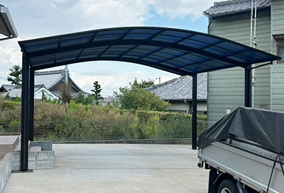 そららポートR(ラウンド屋根)タイプ 2台用設置写真