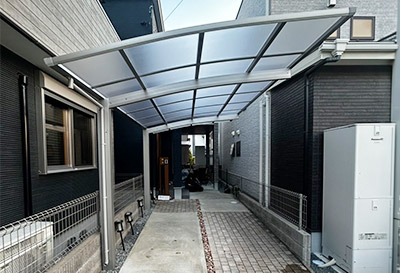 そららポートR(ラウンド屋根)タイプ 1台用設置写真