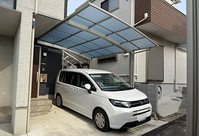 そららポートR(ラウンド屋根)タイプ 1台用設置写真