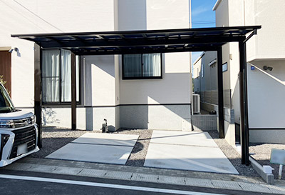 そららポートF(フラット屋根)タイプ　2台用設置写真