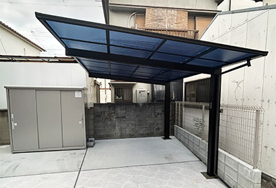 そららポートF(フラット屋根)タイプ 1台用設置写真