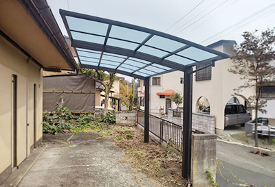 そららポートR(ラウンド屋根)タイプ 1台用設置写真