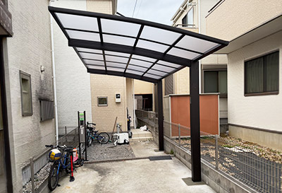 そららポートR(ラウンド屋根)タイプ 1台用設置写真