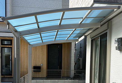 そららポートR(ラウンド屋根)タイプ 1台用設置写真