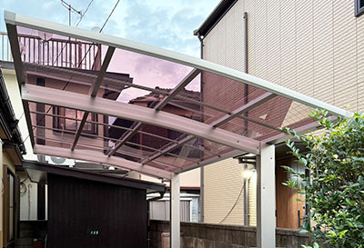 そららポートR(ラウンド屋根)タイプ 1台用設置写真