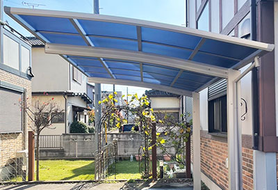 そららポートR(ラウンド屋根)タイプ 1台用設置写真
