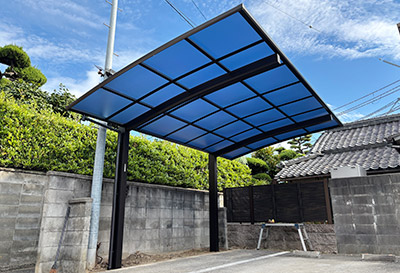 そららポートR(ラウンド屋根)タイプ 1台用設置写真