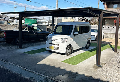 そららポートF(フラット屋根)タイプ　2台用設置写真
