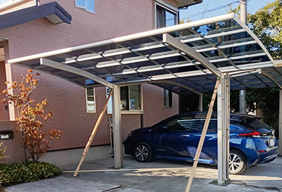 そららポートR(ラウンド屋根)タイプ 1台用設置写真
