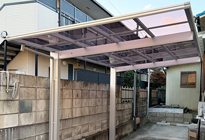 千葉県浦安市 T様邸 カーポート施工事例01
