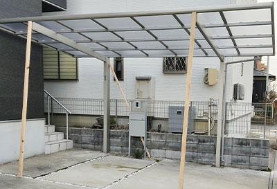 そららポートF(フラット屋根)タイプ 1台用設置写真