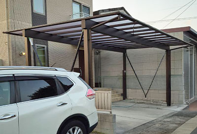 そららポートF(フラット屋根)タイプ　3台用設置写真
