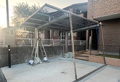 そららポートF(フラット屋根)タイプ 1台用設置写真
