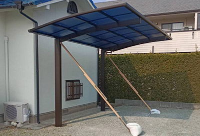 そららポートR(ラウンド屋根)タイプ 1台用設置写真