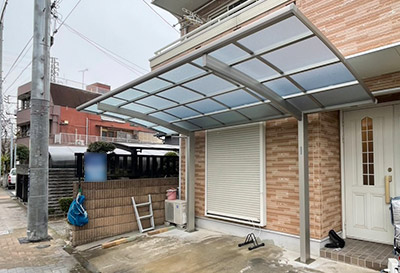 そららポートR(ラウンド屋根)タイプ 1台用ステン