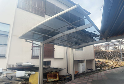 そららポートR(ラウンド屋根)タイプ 1台用設置写真