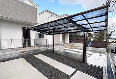 そららポートR(ラウンド屋根)タイプ 1台用設置写真