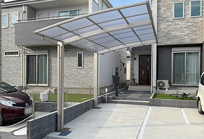 そららポートR(ラウンド屋根)タイプ 1台用設置写真