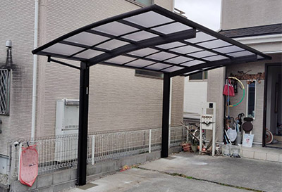 そららポートR(ラウンド屋根)タイプ 1台用設置写真