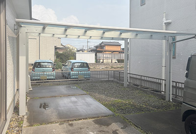 そららポートF(フラット屋根)タイプ　2台用設置写真