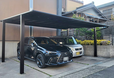そららポートF(フラット屋根)タイプ　2台用設置写真
