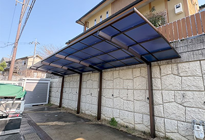 そららポートR(ラウンド屋根)タイプ 1台用設置写真