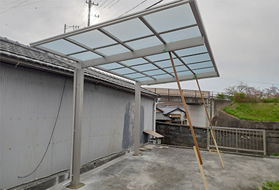 岐阜県多治見市 S様邸 カーポート施工事例