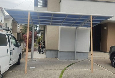 そららポートF(フラット屋根)タイプ 1台用設置写真
