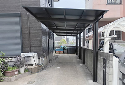 そららポートF(フラット屋根)タイプ 1台用設置写真
